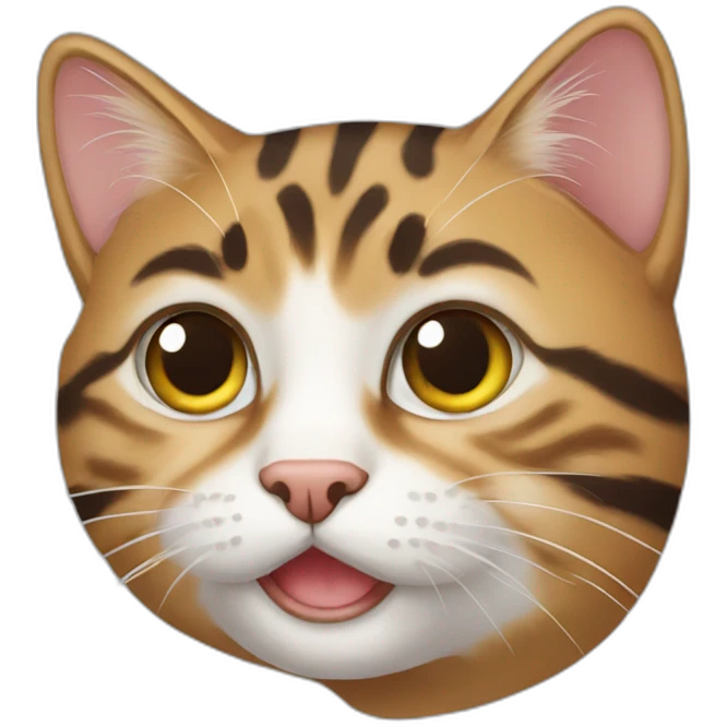 A tabby cat emoji