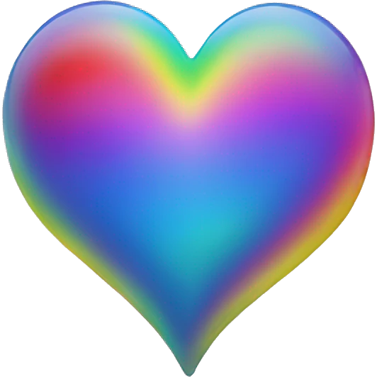 oil rainbow heart  emoji