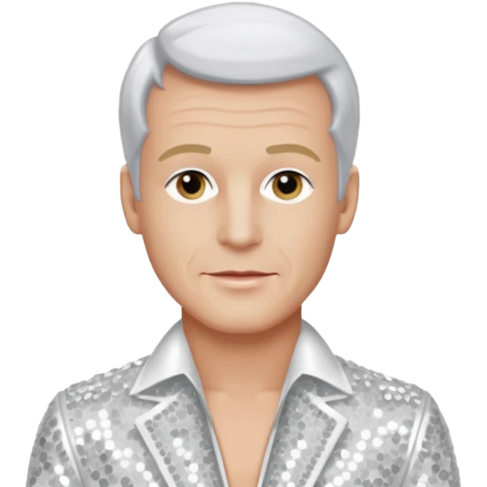 Peter Allen with White Sequin Outfit emoji