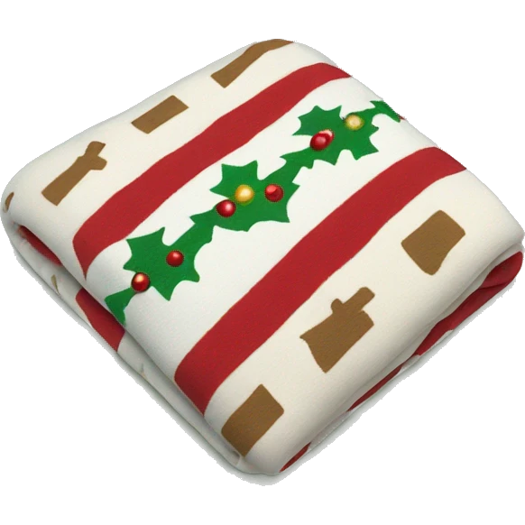 Cute Christmas blanket emoji