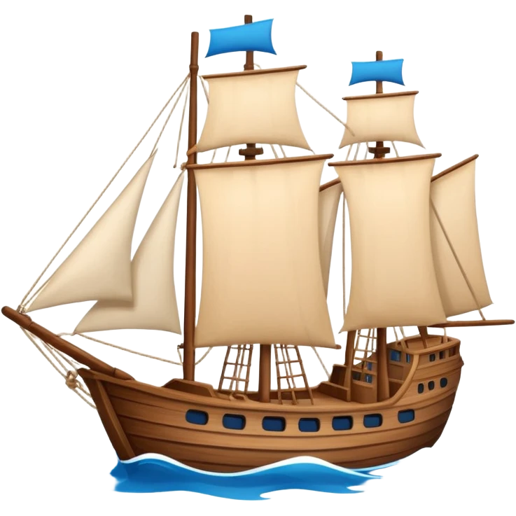 ship in cartoon  emoji