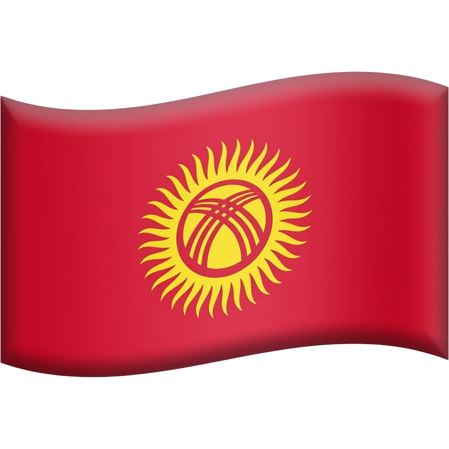 Make the flag of Kyrgyzstan emoji