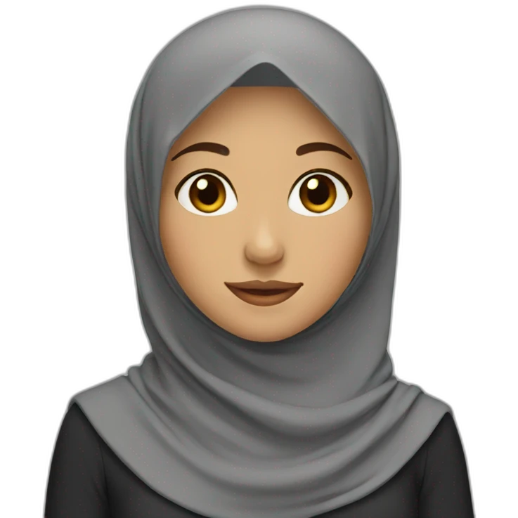 Girl with hijab emoji