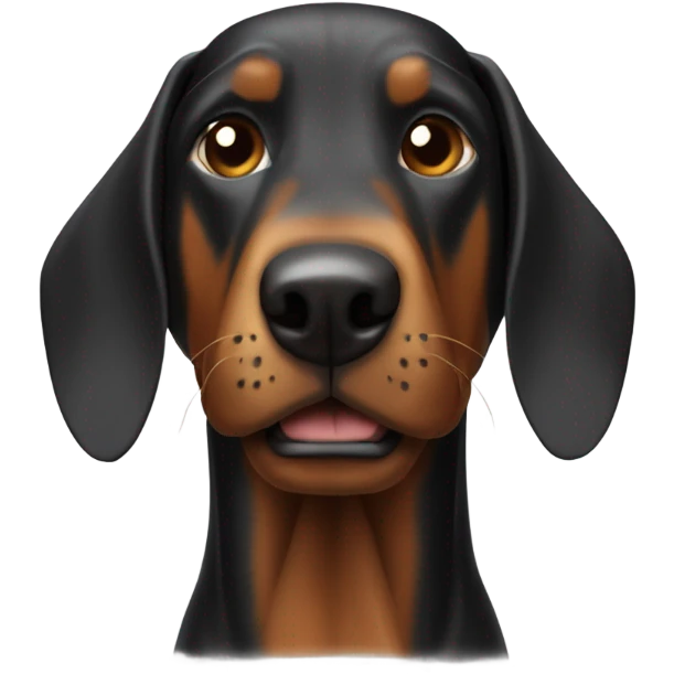 A Doberman in iron man’s suit emoji