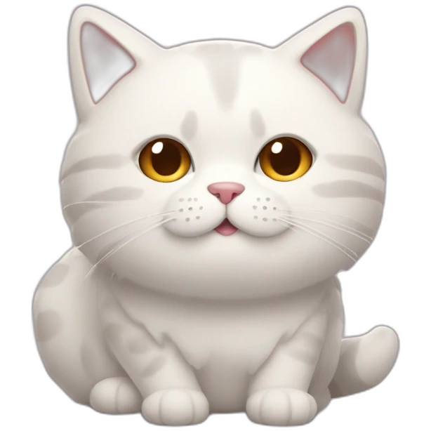 The mix of a cat and a marshmallow emoji