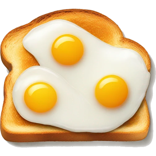 eggs on toast emoji