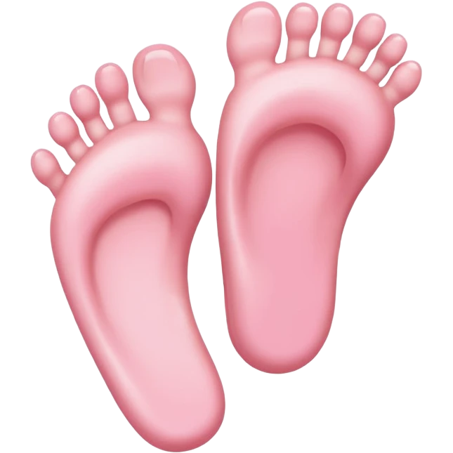 pink baby feet emoji