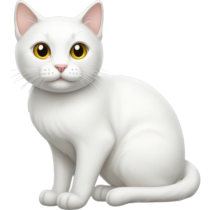 White cat emoji