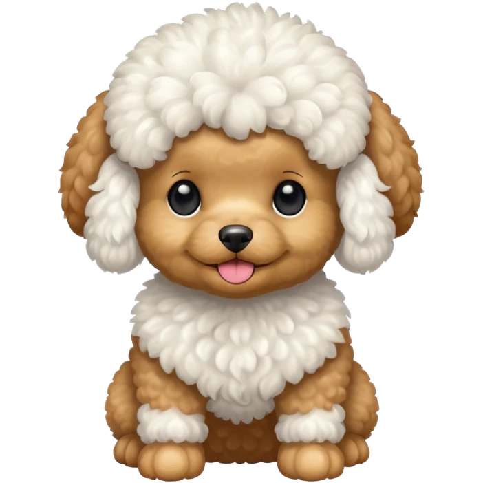 Toy poddle dog emoji