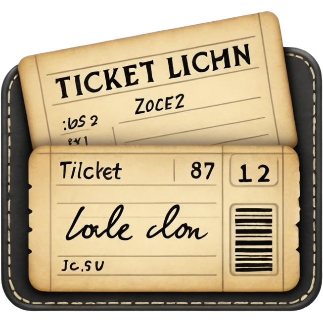 ticket ledger emoji