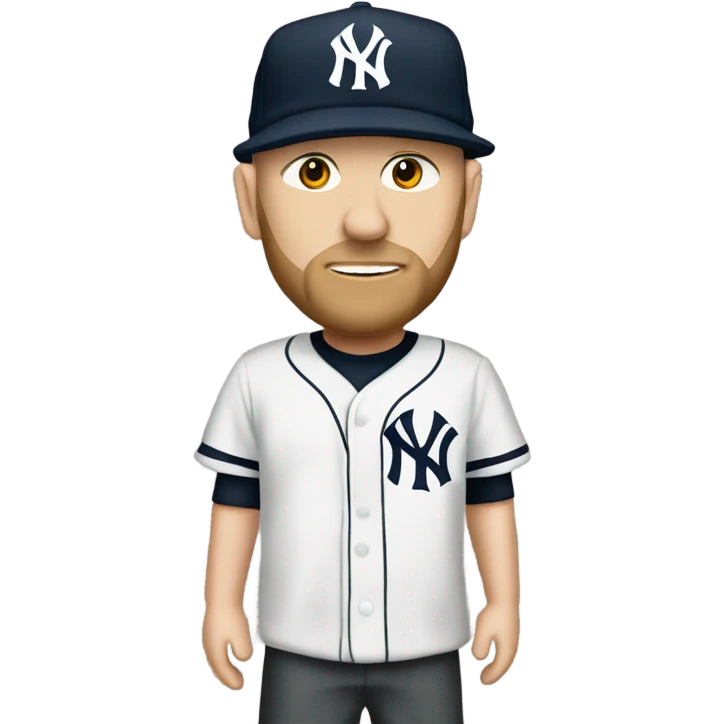 Fred durst from 1999 with a Yankees logo on his hat emoji