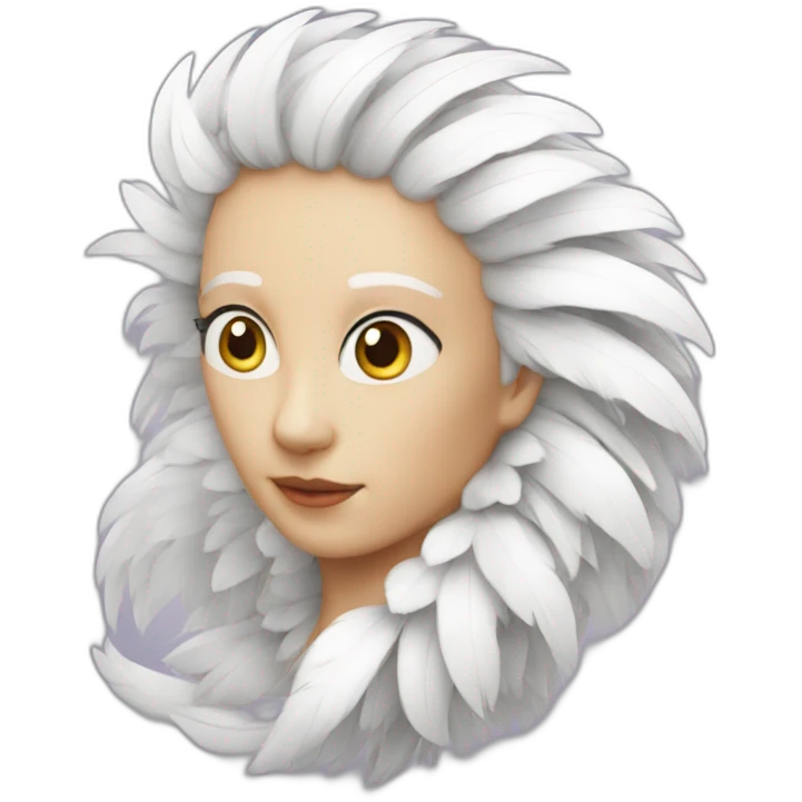 Plume blanche emoji