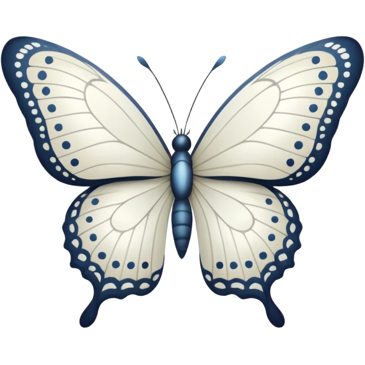 white butterfly emoji