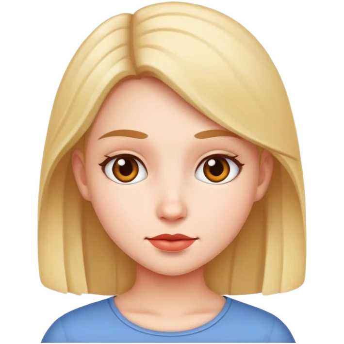 realistic portrait of girl emoji