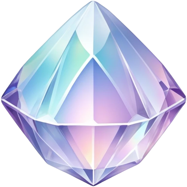  Iridescent white pale crystal  emoji