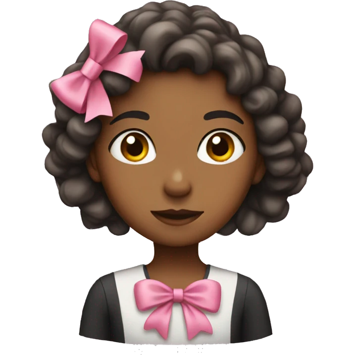 Girl with bow emoji
