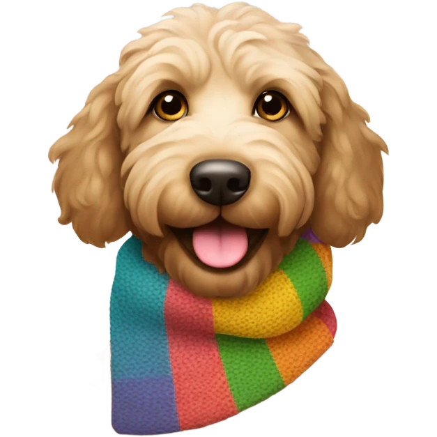 labradoodle-in-the-scarf emoji