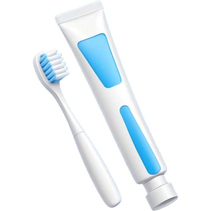 toothpaste and toothbrush emoji