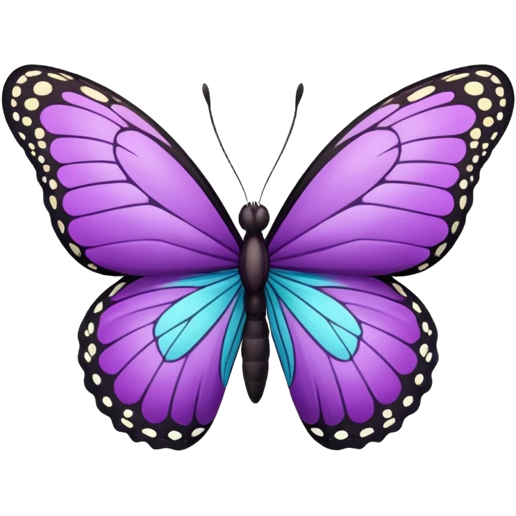 Asexual flag butterfly  emoji