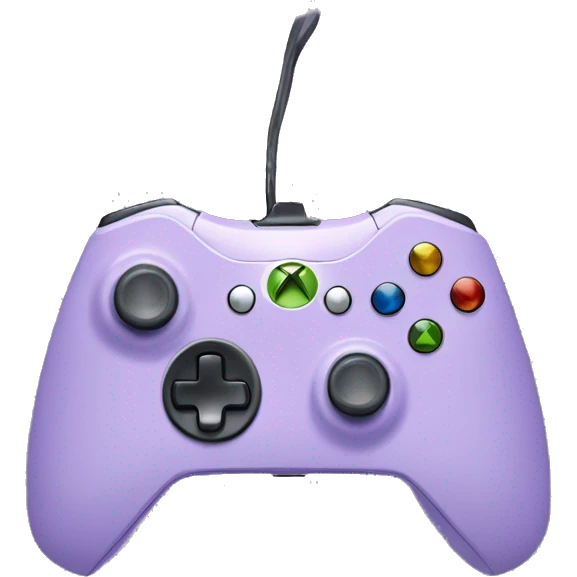 Pastel purple Xbox controller emoji