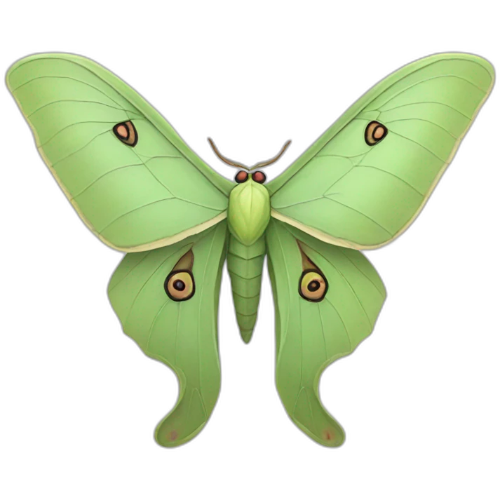 luna moth emoji