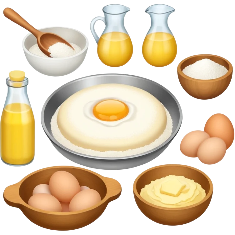 baking ingredients before preparation emoji