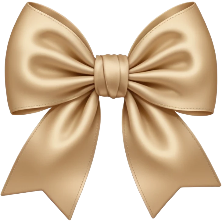 beige bow emoji, with a knot emoji