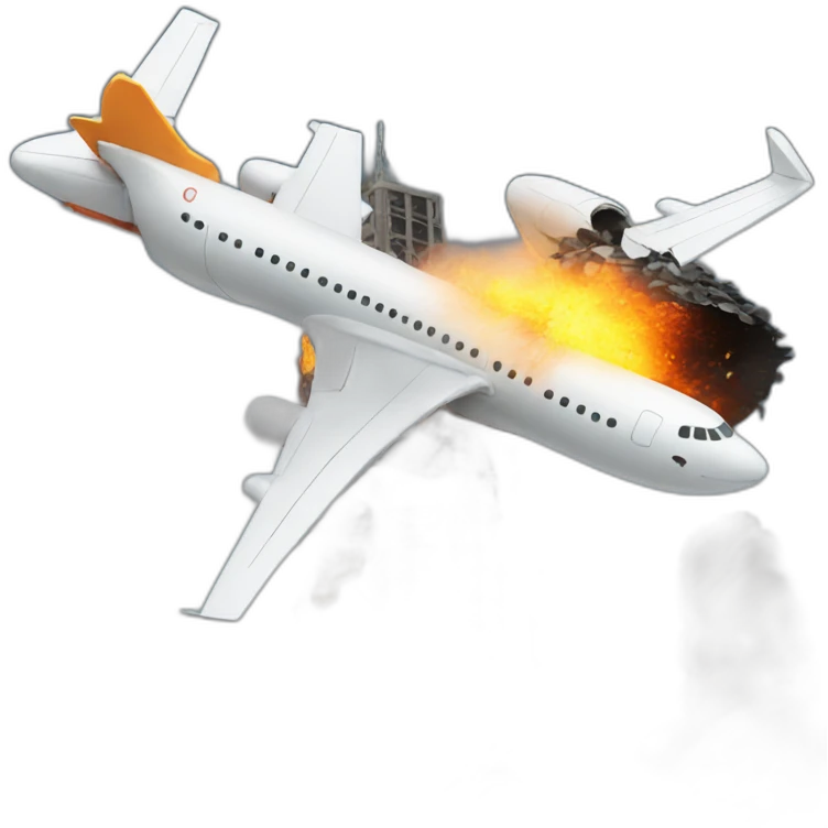 two-towers-plane-crash emoji