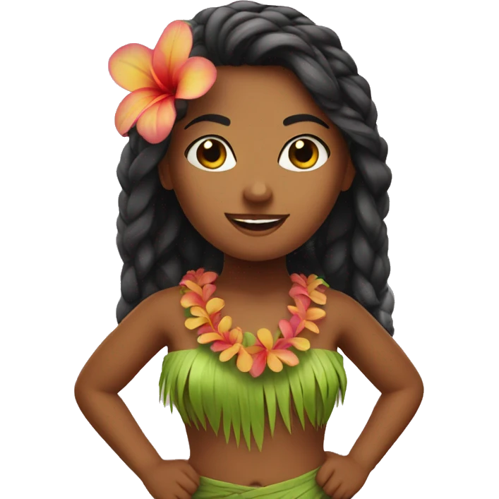 hula girl emoji
