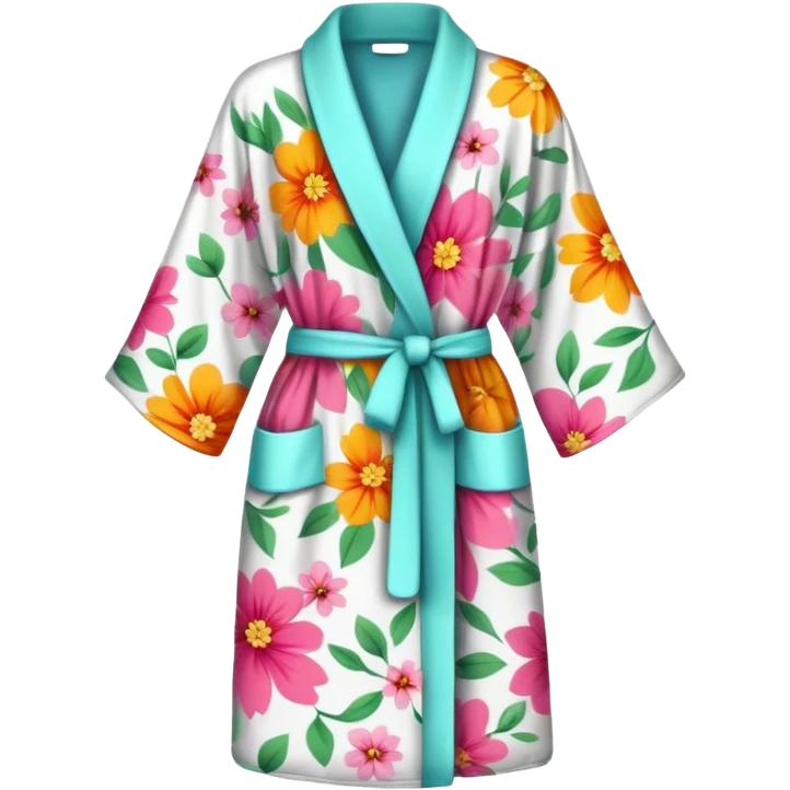 floral pattern robe emoji