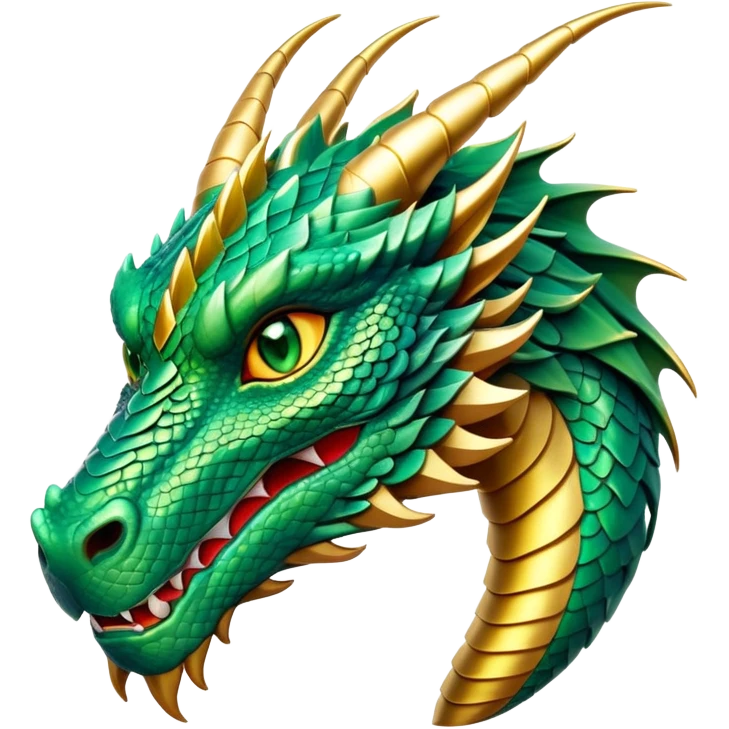 cinematic-noble-dragon-portrait-emoji,-poised-and-majestic,-with-a-sinuous,-elongated-body-covered-in-intricately-detailed,-shimmering-scales-in-hues-of-emerald-and-gold,-and-piercing,-fiery-eyes-that-reflect-ancient-wisdom; emoji