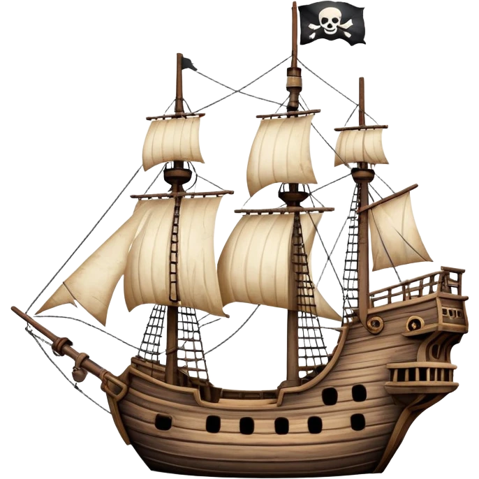 pirate ship emoji