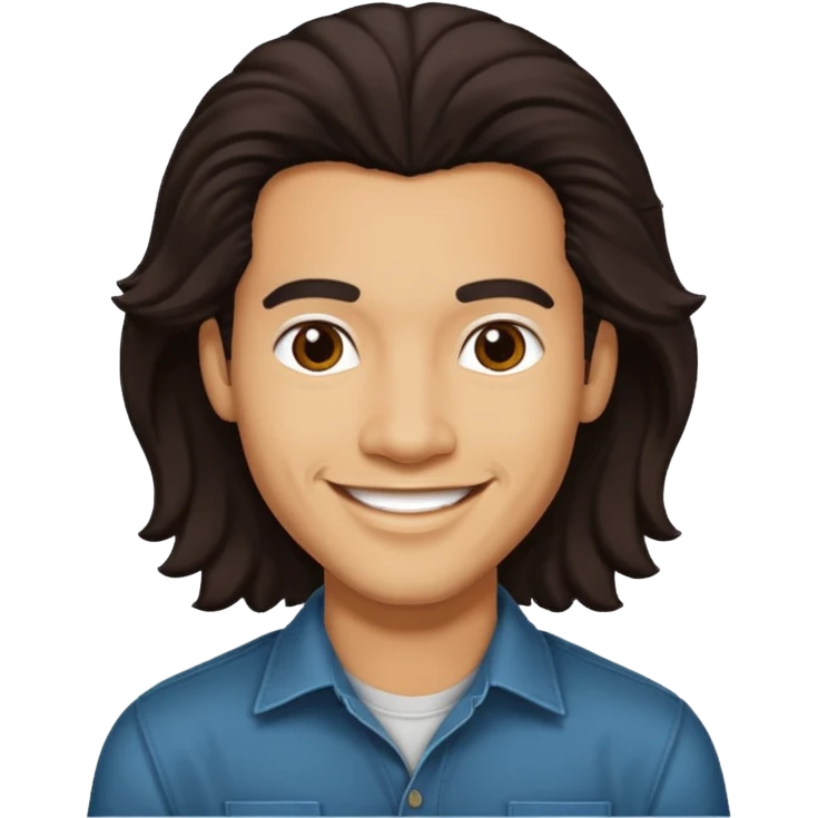 Bobby DeBarge (1956-1995) with long dark brown hair emoji