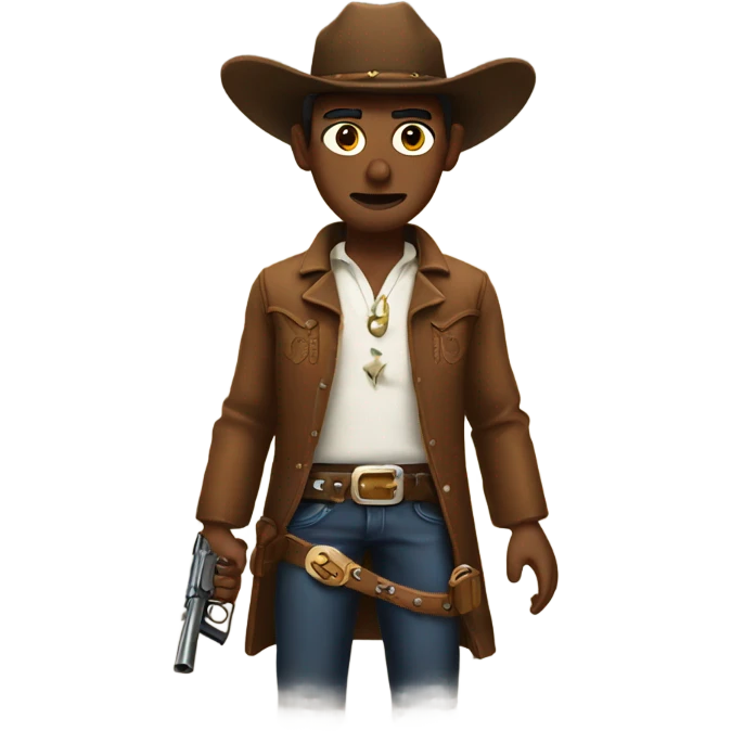 Cowboy with 2 guns emoji