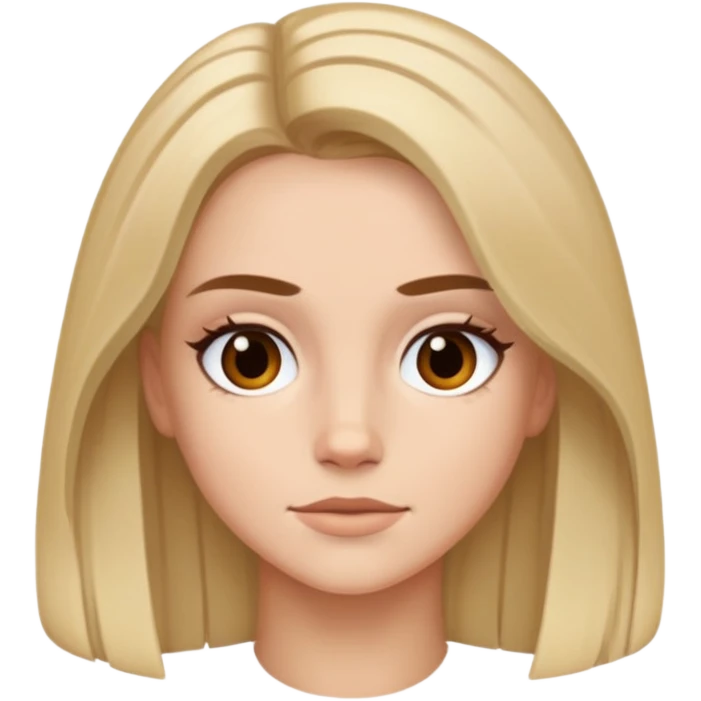 i want image of Emma Myers with middle part hair emoji