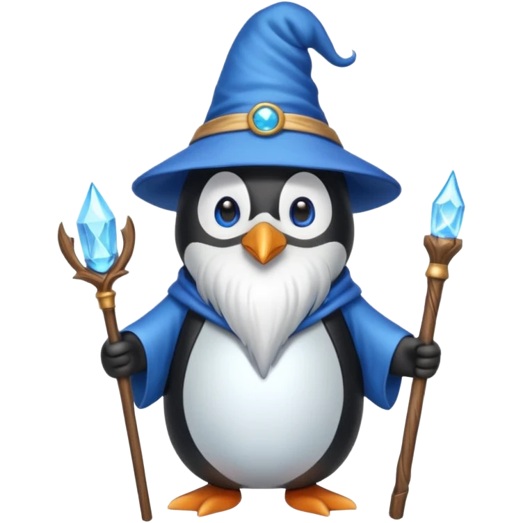 Penguin Wizard emoji