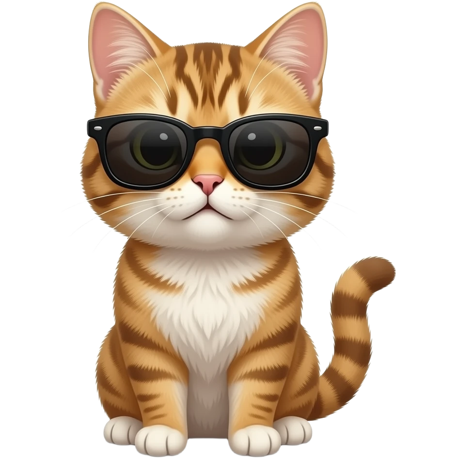 Cat wearing sunglasses emoji