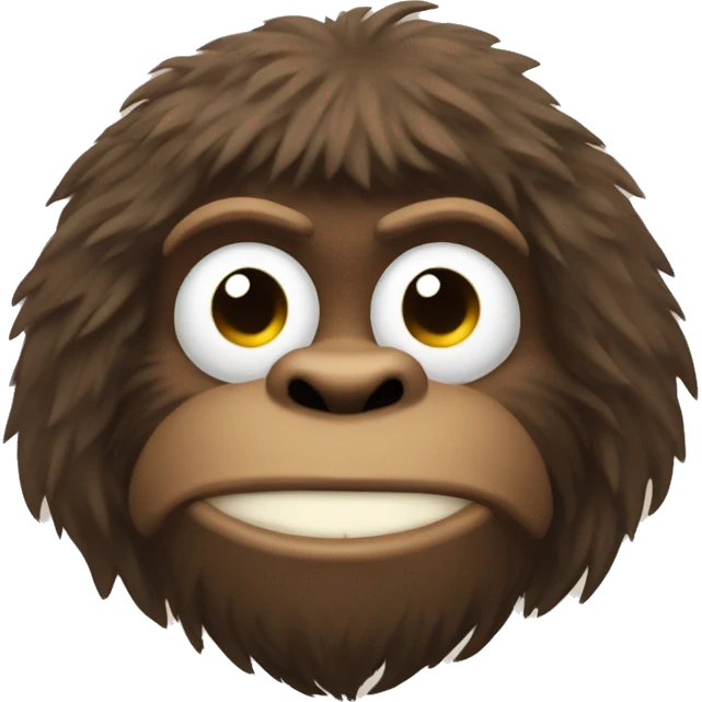 Bigfoot saying good morning emoji