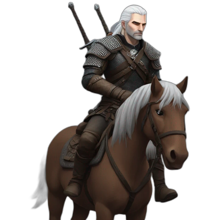 geralt on his horse emoji