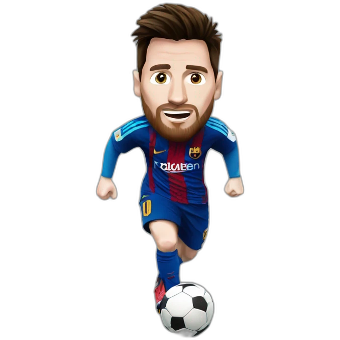 Messi au goal emoji