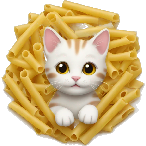 Kitten in pasta  emoji