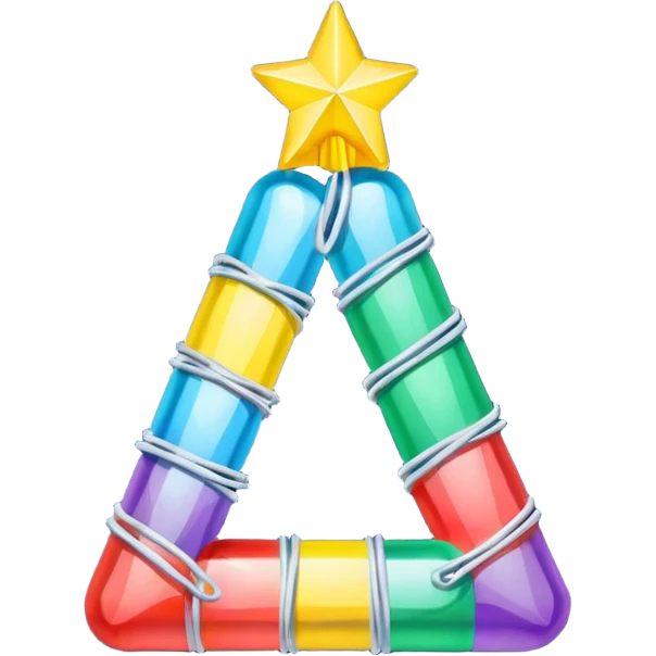 the number "1637" with Christmas lights wrapping it emoji