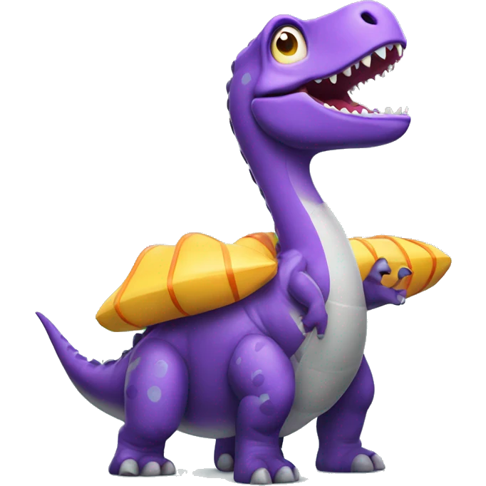 Dino with  floaties emoji