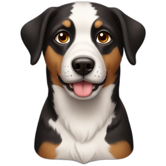 Lachende hund emoji