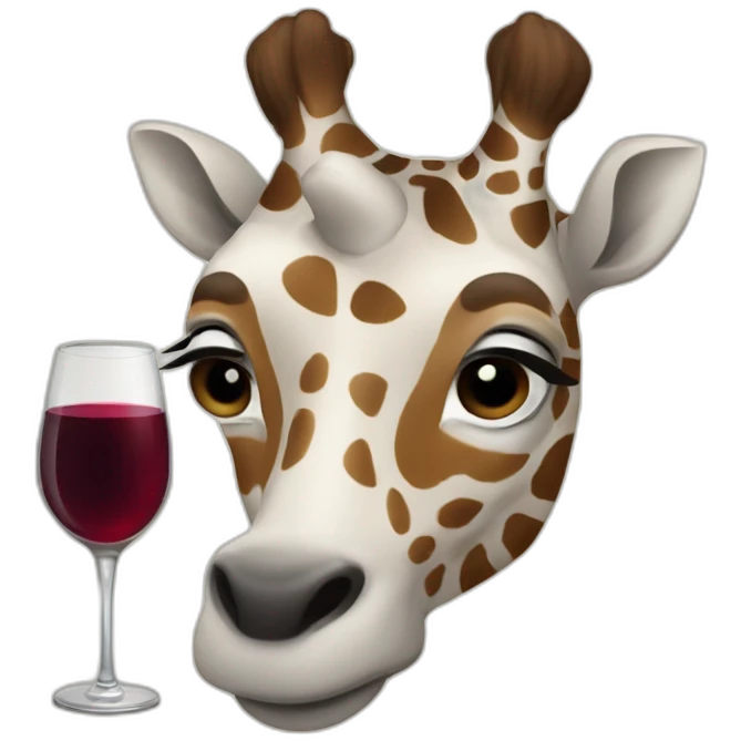 girafa vinho emoji