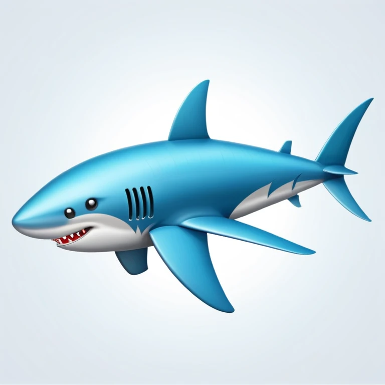 Crea una tiburón fusionado con un avion emoji