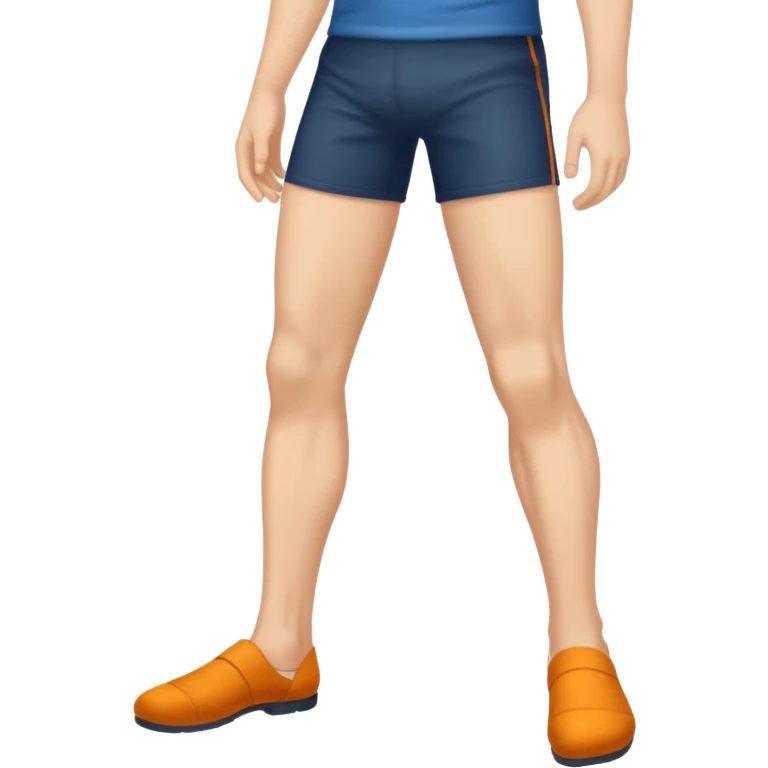 Male feet and hair on the legs emoji