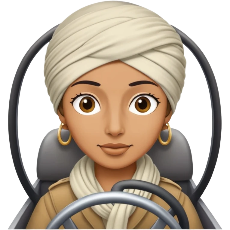 person wearing a turban driving a plane emoji