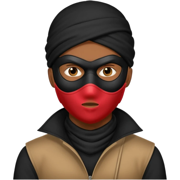 black man thief emoji