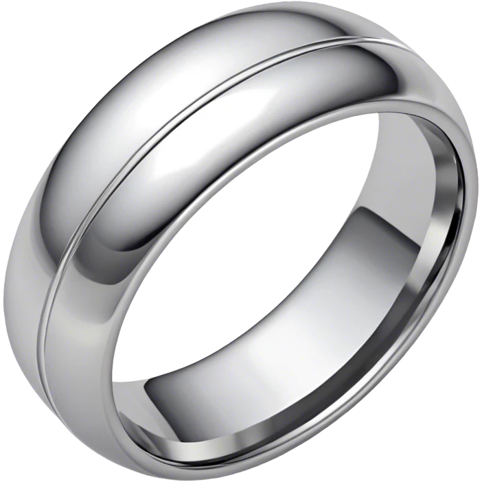 Silver wedding band  emoji